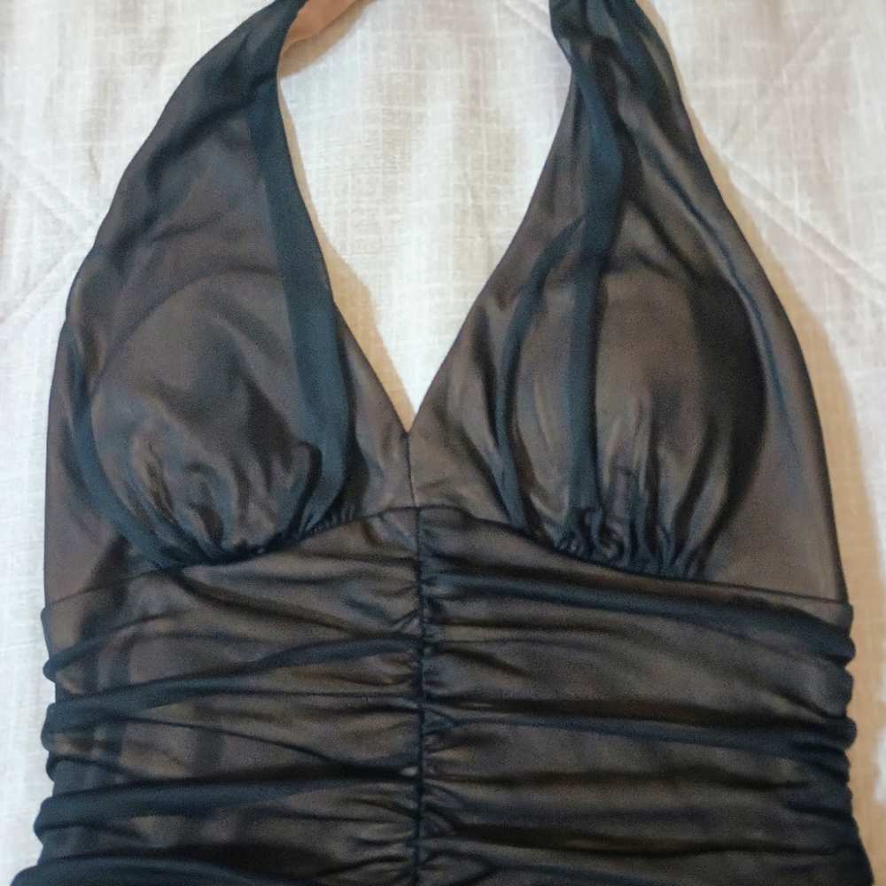 Connected Woman Elegant Black Backless Evening Dress Size 12. - Picture 9 of 14